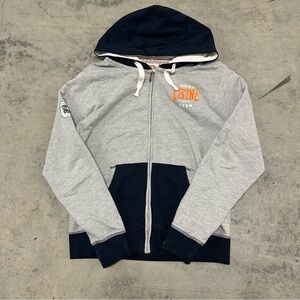 Y2K Gray Blue Boxing Hoodie XL
